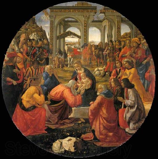 GHIRLANDAIO, Domenico Adoration of the Magi Spain oil painting art